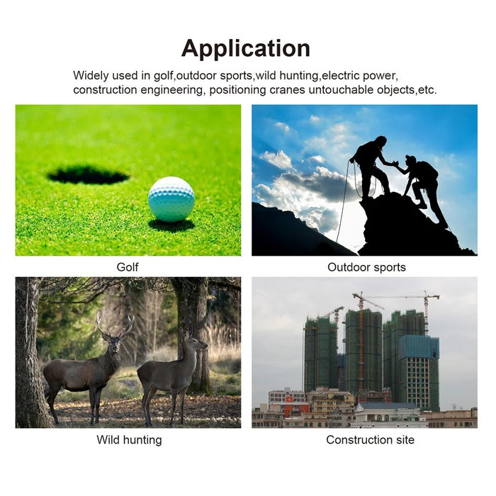 KAEMEASU KM-G600H Magnetic Golfing Range Finder 5-600m Laser Rangefinder Built-in 450mAh Battery - White - 6
