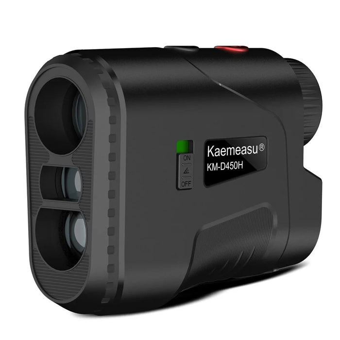 KAEMEASU KM-D450H 5-450m Laser Golfing Range Finder Built-in Battery Golf Rangefinder - Black - 1