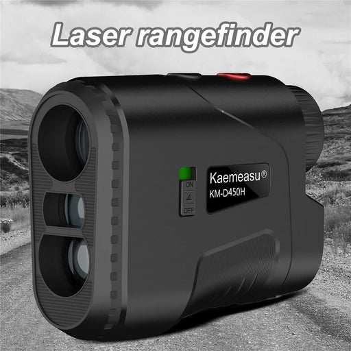KAEMEASU KM-D450H 5-450m Laser Golfing Range Finder Built-in Battery Golf Rangefinder - Black - 2