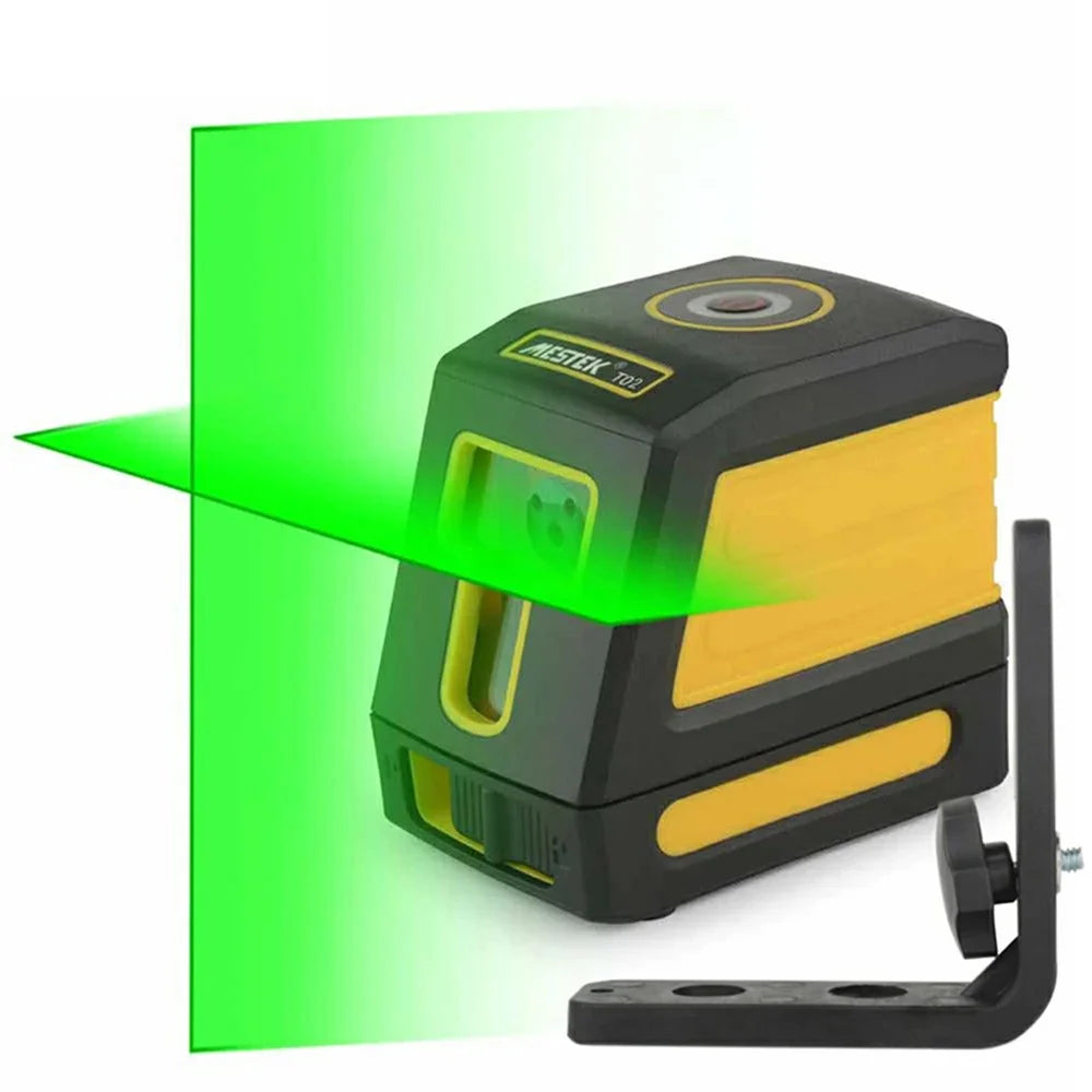 MESTEK T02 Green Laser Level Two Line Self-Leveling Horizontal And Vertical Laser Meter - 1