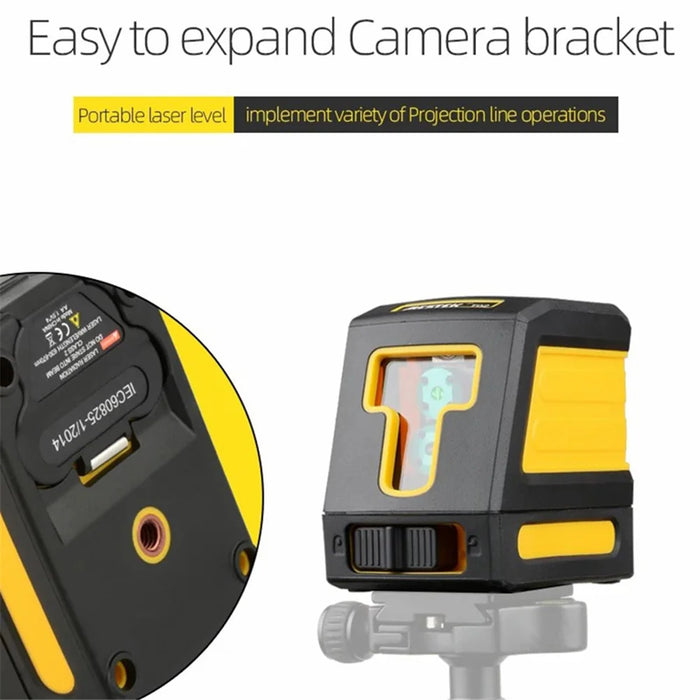 MESTEK T02 Green Laser Level Two Line Self-Leveling Horizontal And Vertical Laser Meter - 3