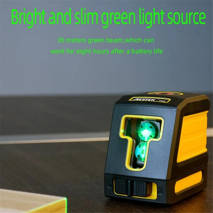 MESTEK T02 Green Laser Level Two Line Self-Leveling Horizontal And Vertical Laser Meter - 4