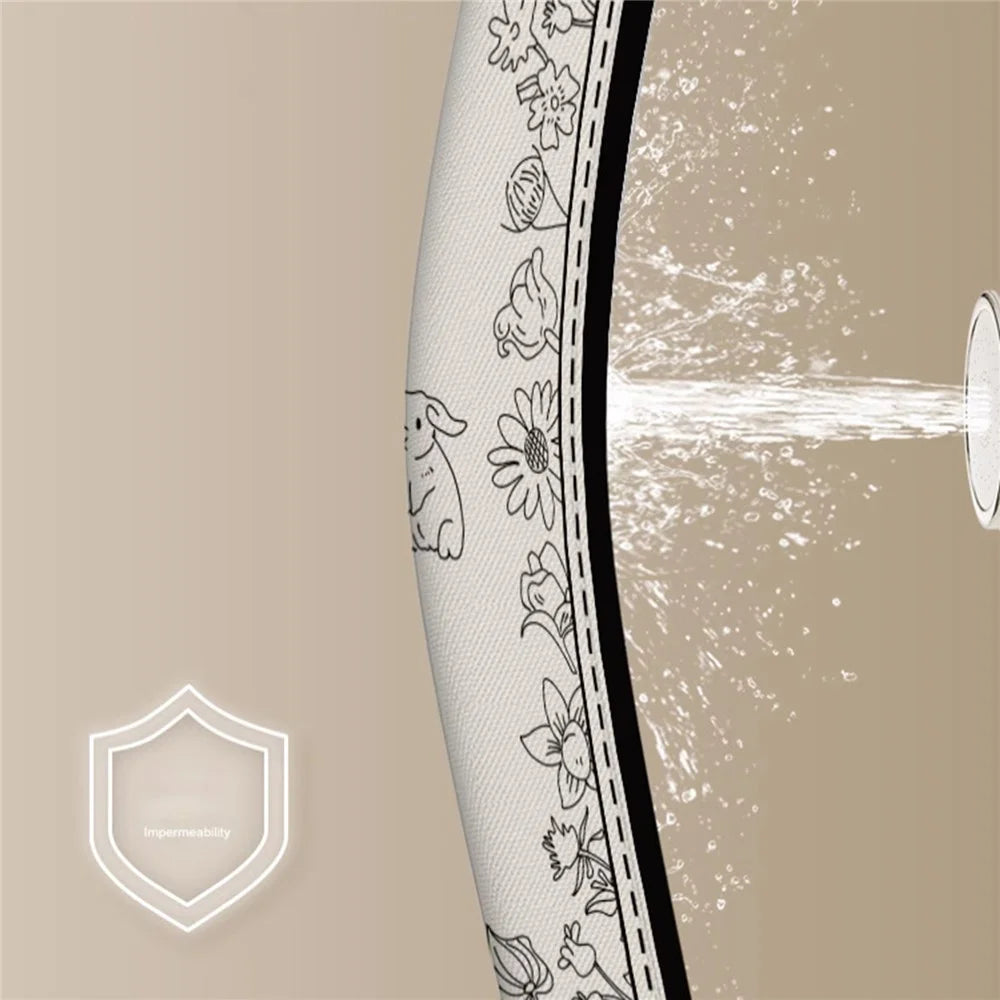 180x200cm Thicken Shower Curtain Printing Pattern Waterproof Bathroom Shower Curtain - Z01 - 3