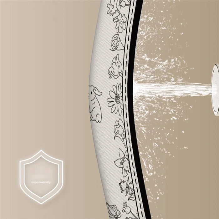 120x180cm Creative Shower Curtain Printing Pattern Mildew Resistant Curtain - Z01 - 3