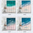 120x180cm Bathroom Shower Curtain Holiday Beach Style Pattern Shower Liner with Hooks - HT008 - 7