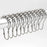 50Pcs 5-Beads Gourd Shaped Ring Stainless Steel Roller Ball Shower Curtain Hook - Silver - 4