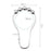 50Pcs 5-Beads Gourd Shaped Ring Stainless Steel Roller Ball Shower Curtain Hook - Silver - 6