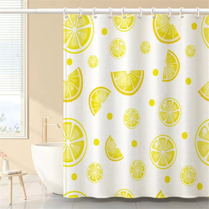 120x180cm Shower Curtain with Hooks 3D Fruit Pattern Polyester Fabric Mildew Resistant Curtain - SG-002 - 7
