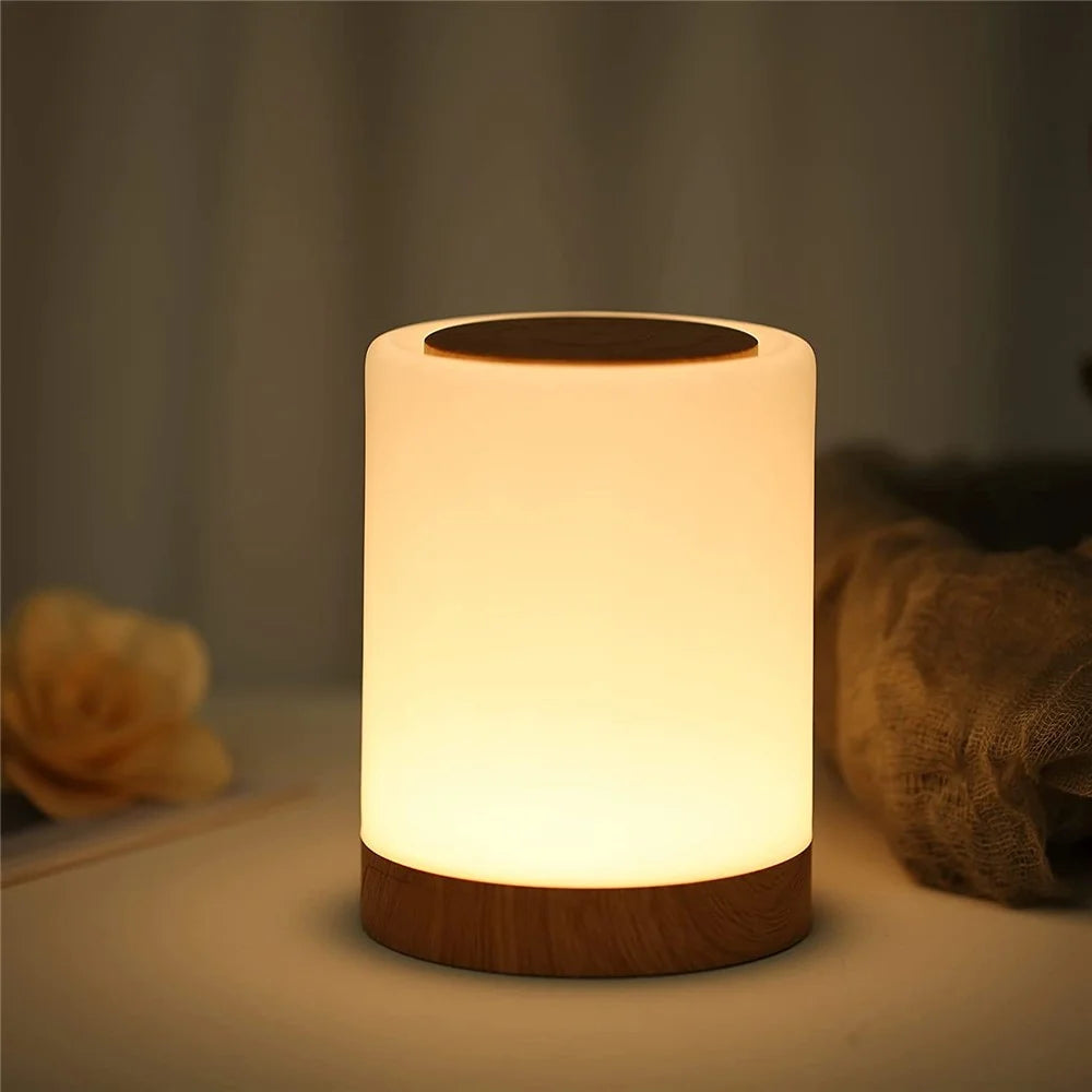 EWNL-15 Touch Control RGB Color Table Light Bedroom Bedside Night Light Ambient Lamp - 6