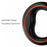 MOESTAR 3m UFO Retractable Dog Leash with Ring Shape Handle (2nd Gen Air 2023), No Light - Black+Orange - 2