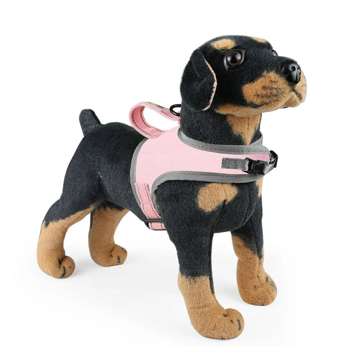 FUNADD FA3002 Outdoor Reflective Pet Dog Harness Puppy Vest with Traction Rope - Pink - 2