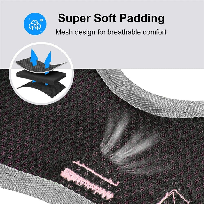 FUNADD FA3002 Outdoor Reflective Pet Dog Harness Puppy Vest with Traction Rope - Pink - 4