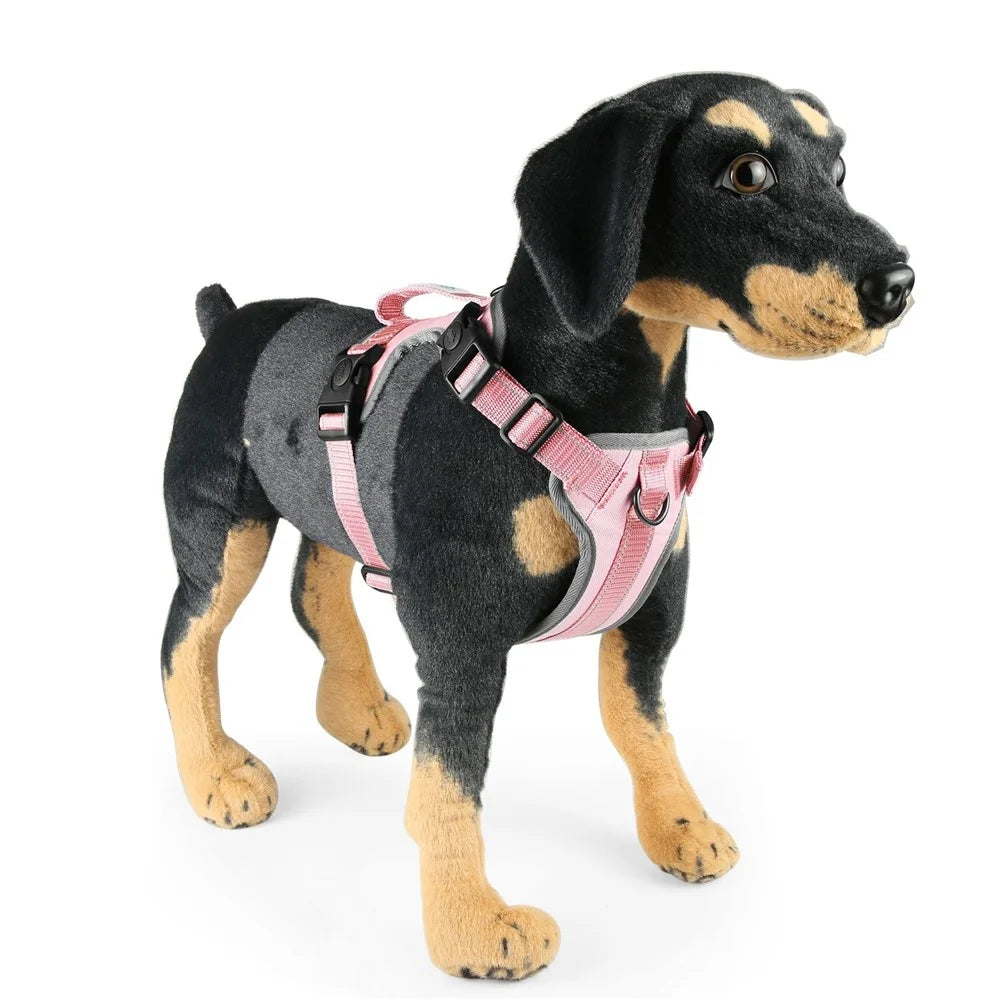 FUNADD FA3001 Dog Vest Leash Pet Traction Rope Dog Training Walking Lead Leash - Pink - 2