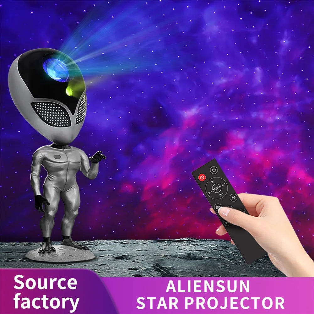 HXK-001 Alien Design Projector Lamp USB Powered Starry Sky Projection Ambience Lamp - 5