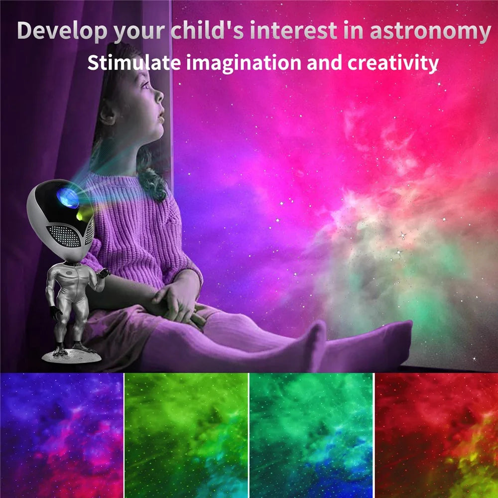 HXK-001 Alien Design Projector Lamp USB Powered Starry Sky Projection Ambience Lamp - 6