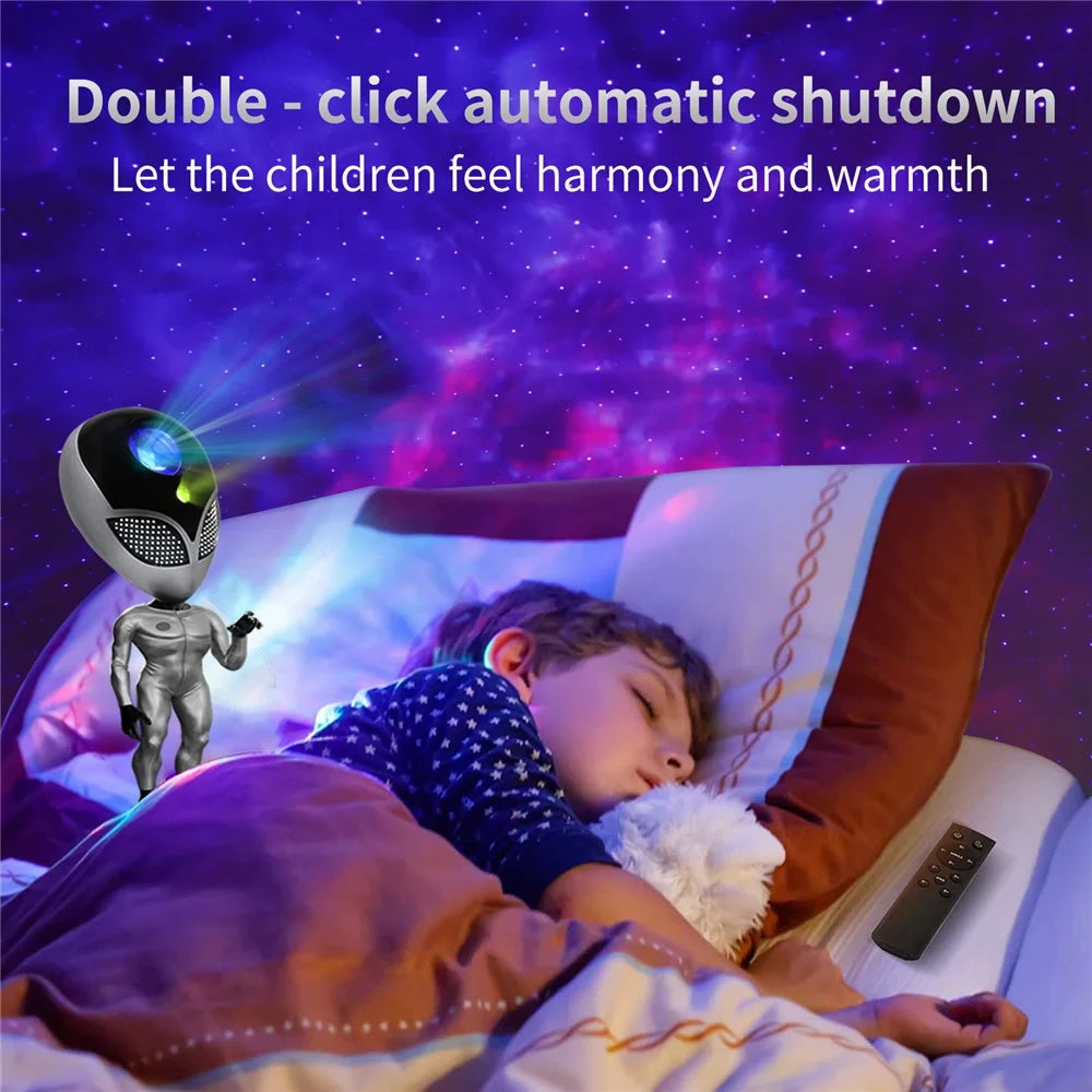 HXK-001 Alien Design Projector Lamp USB Powered Starry Sky Projection Ambience Lamp - 7