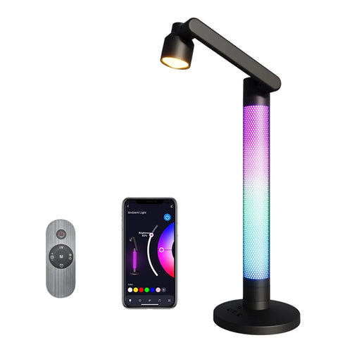 HFW-0022 2-in-1 RGB Rotatable Table Lamp App Control Student Eye-Caring Desk Lamp - 1
