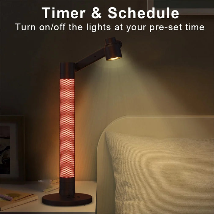 HFW-0022 2-in-1 RGB Rotatable Table Lamp App Control Student Eye-Caring Desk Lamp - 4