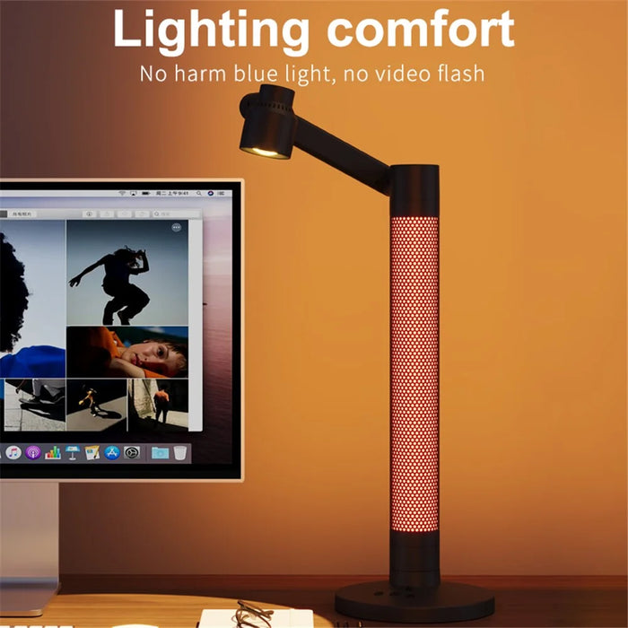 HFW-0022 2-in-1 RGB Rotatable Table Lamp App Control Student Eye-Caring Desk Lamp - 5