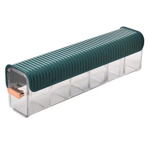 Underwear Wall Mount Drawer Plastic Organizer Bin Self-Adhesive Hanging Storage Box for Socks - Blackish Green - 1