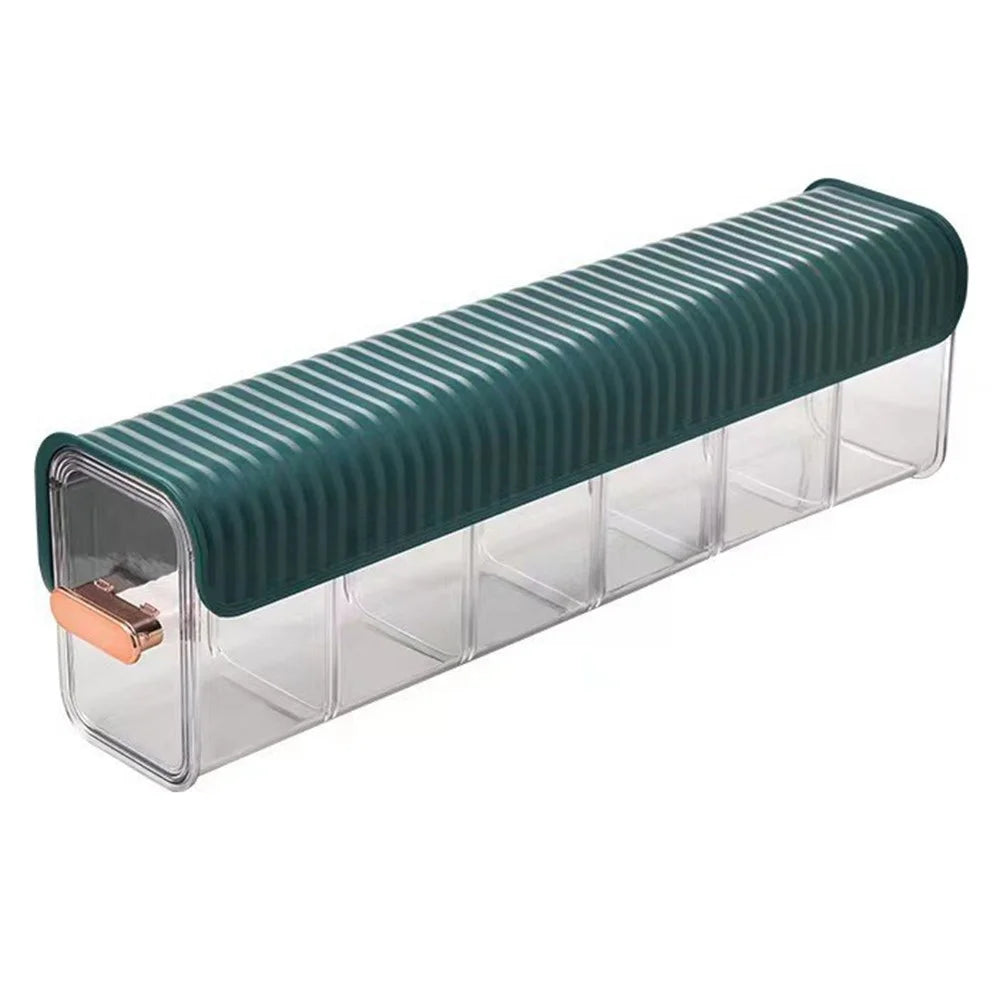 Underwear Wall Mount Drawer Plastic Organizer Bin Self-Adhesive Hanging Storage Box for Socks - Blackish Green - 1