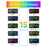 Adjustable Volume Alarm Clock Student Adult Digital Clock with 7 Color Night Light - Black - 4