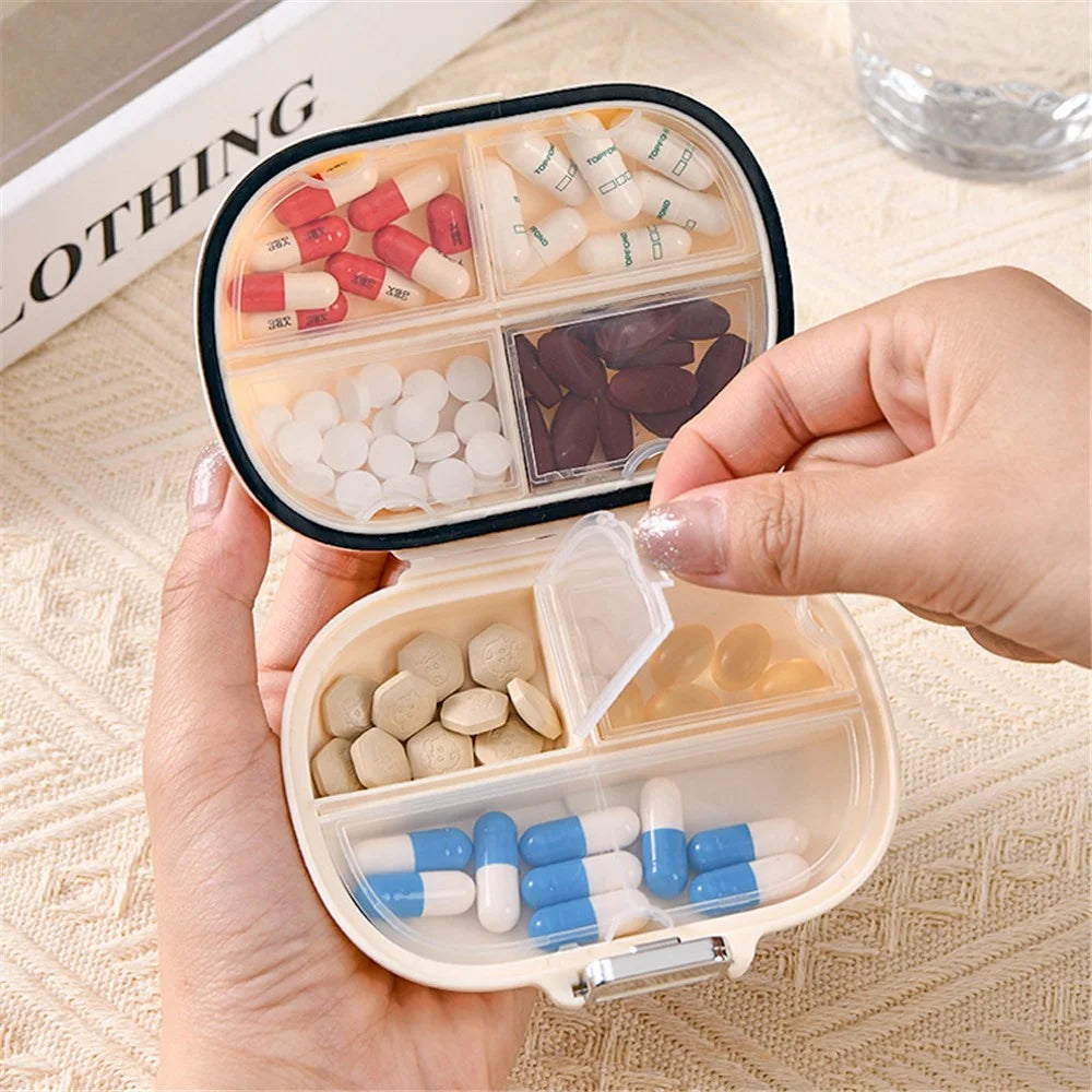 Camera Shape 7 Days Weekly Pill Dispenser Organizer Box Daily Medicine Storage Case, Size L (BPA Free, No FDA) - 3