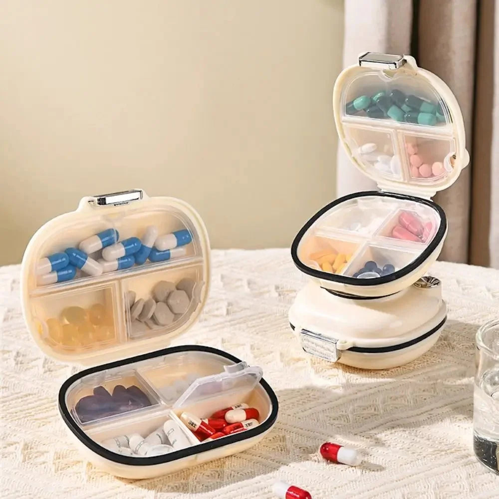 Camera Shape 7 Days Weekly Pill Dispenser Organizer Box Daily Medicine Storage Case, Size L (BPA Free, No FDA) - 6