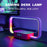 3-in-1 Touch Control RGB Bedside Lamp Night Light with 10W Wireless Charger and Digital Clock - 4