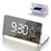 ZM-A1C Temperature Display Foldable LED Digital Alarm Clock with Night Light and 10W Wireless Charger - White - 1