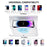 ZM-A1C Temperature Display Foldable LED Digital Alarm Clock with Night Light and 10W Wireless Charger - White - 2