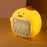 C15 Hugging Duck LED Display Alarm Clock Stepless Dimmable Soft Silicone Night Light - Yellow - 2