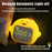 C15 Hugging Duck LED Display Alarm Clock Stepless Dimmable Soft Silicone Night Light - Yellow - 3