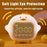 C15 Hugging Duck LED Display Alarm Clock Stepless Dimmable Soft Silicone Night Light - Yellow - 6