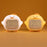 C15 Hugging Duck LED Display Alarm Clock Stepless Dimmable Soft Silicone Night Light - Yellow - 7