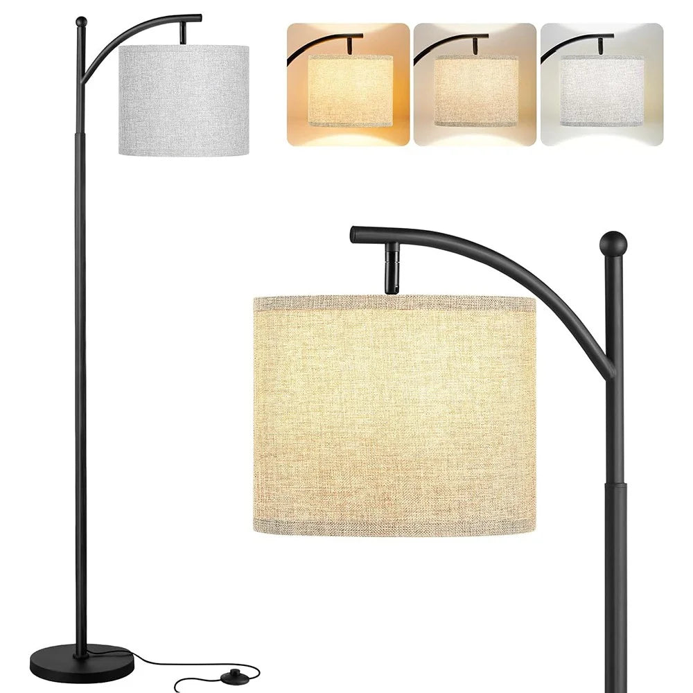 3 Color Temperatures 9W LED Bulb Modern Floor Lamp for Living Room with Foot Switch - EU Plug - 1