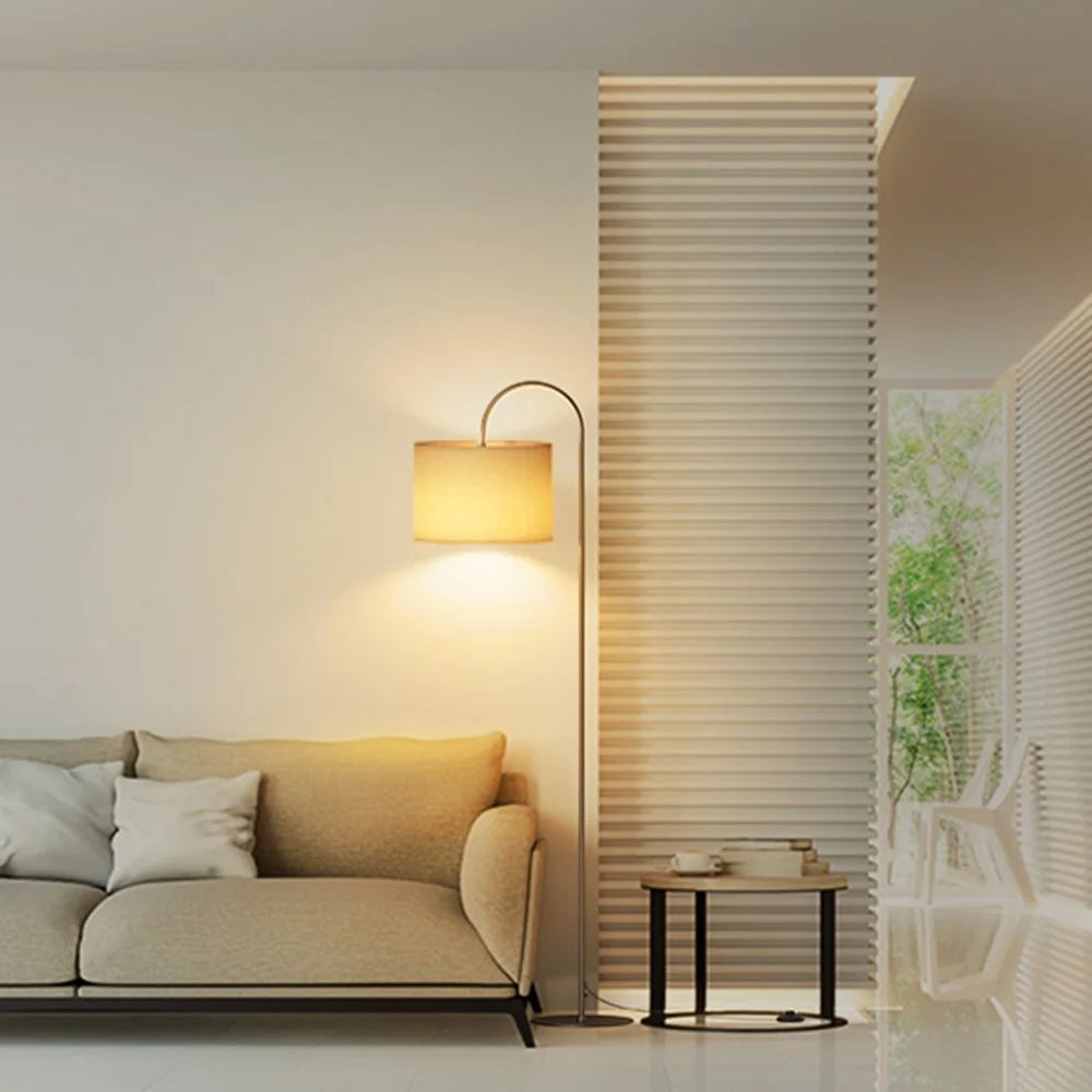 E26 / E27 12W LED Bulb Three Color Dimmable Modern Floor Standing Lamp for Living Room / Bedroom - US Plug - 7