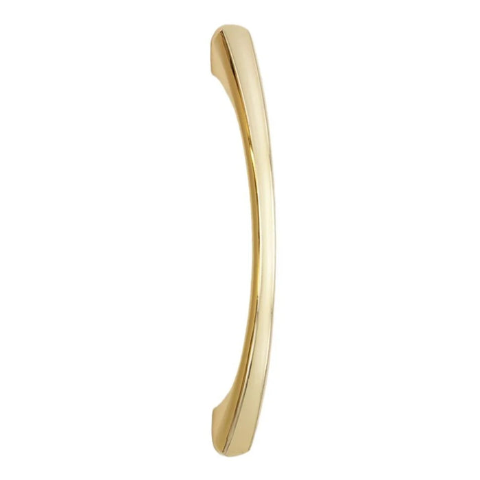 6890-128 154mm Modern Minimalist Cabinet Handle, Solid Zinc Alloy Drawer Pulls, Gold - 1