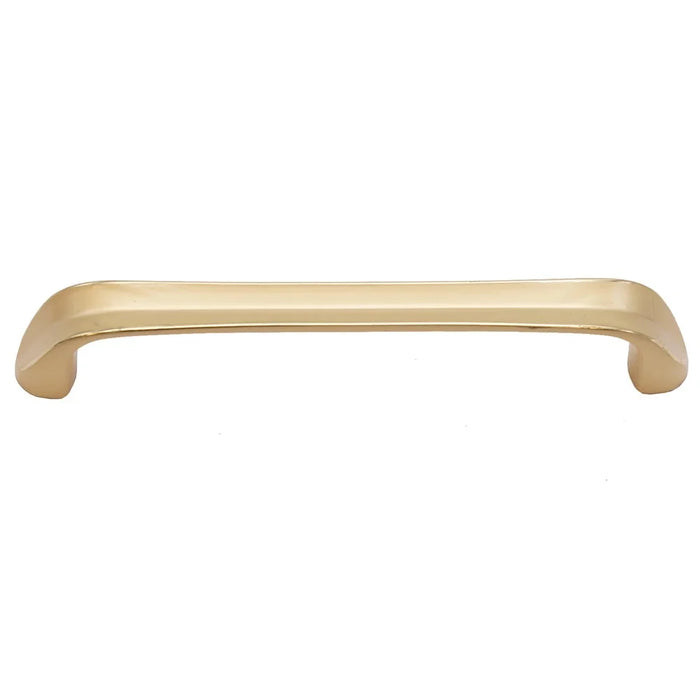 6891-96 115mm Modern Minimalist Cabinet Handle, Solid Zinc Alloy Drawer Pulls, Gold - 1