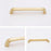6891-96 115mm Modern Minimalist Cabinet Handle, Solid Zinc Alloy Drawer Pulls, Gold - 3