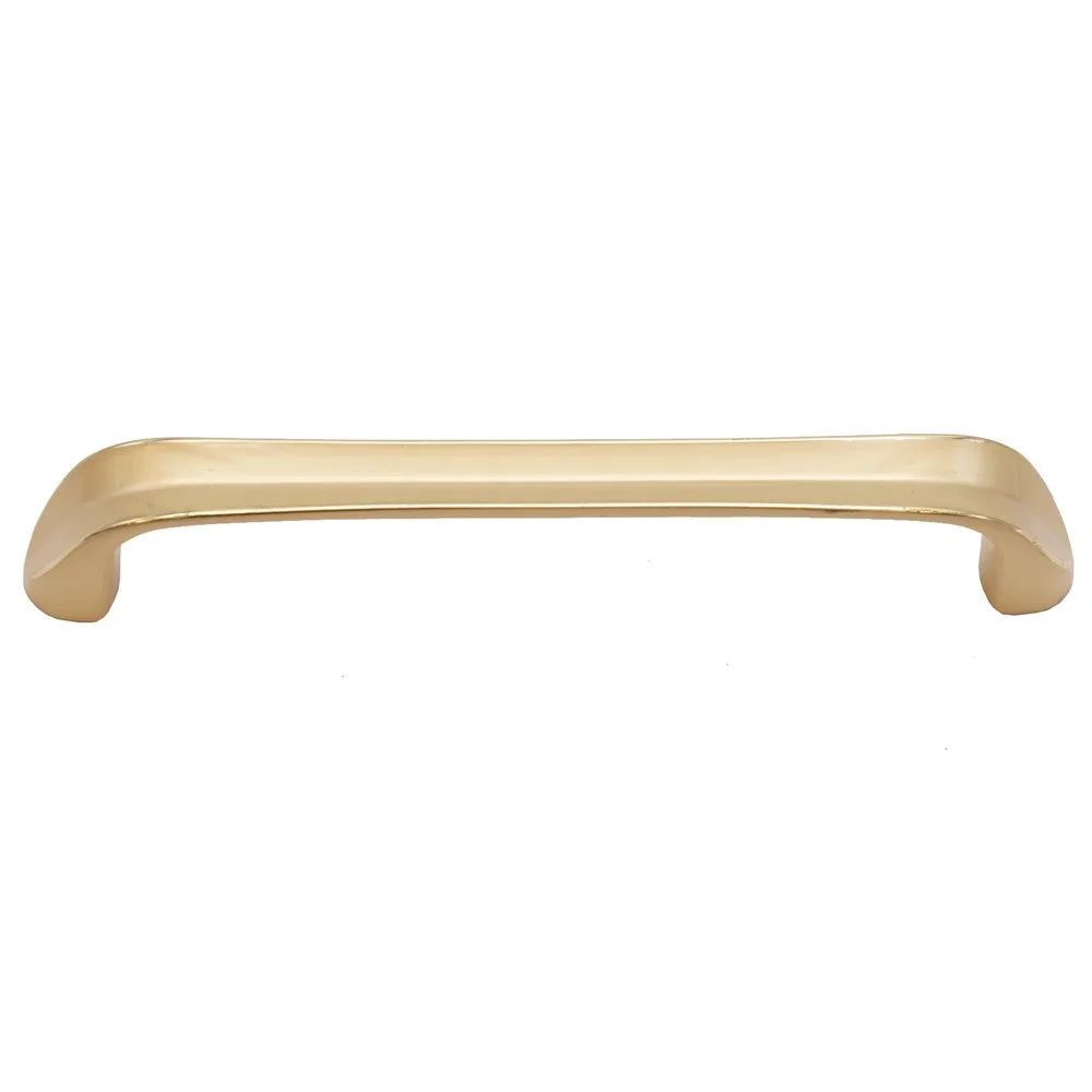 6891-128 147mm Modern Minimalist Cabinet Handle, Solid Zinc Alloy Drawer Pulls, Gold - 1