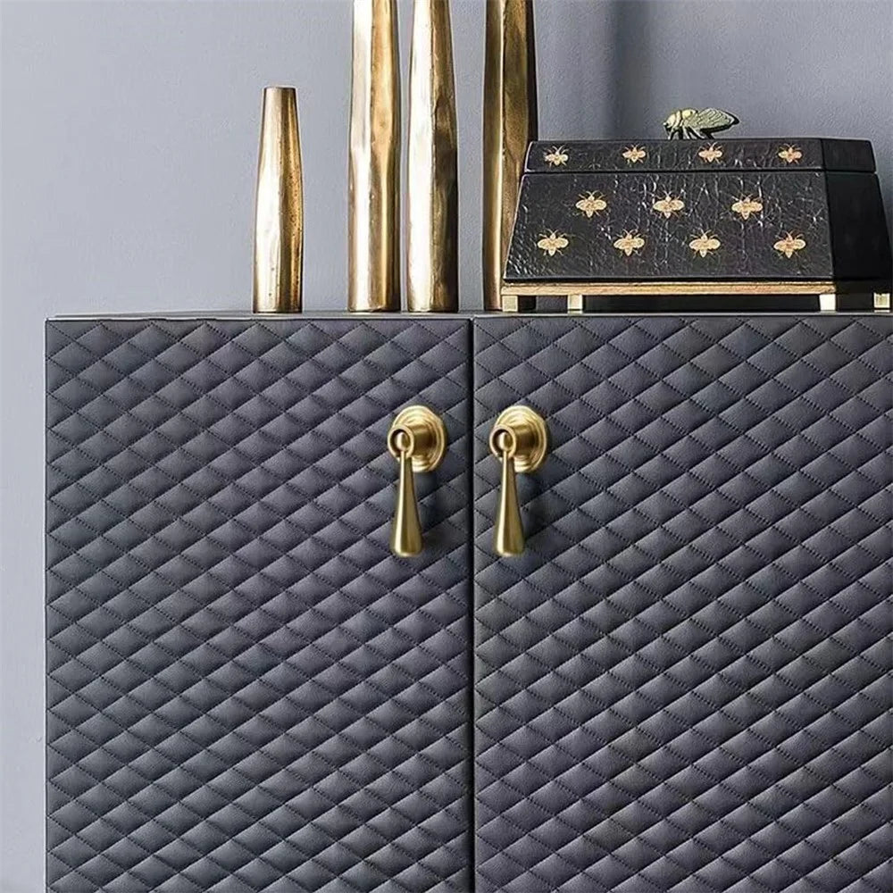 P8026 71cm New Chinese Pendant Handle Pure Brass Retro Handle Drawer Bedside Table Shoe Cabinet Wardrobe Door Handle - 2