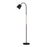 15W Modern Floor Lamp Flexible Hose E27 Bulb LED Light with PVC Base for Living Room Bedroom - Black - 1