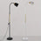 15W Modern Floor Lamp Flexible Hose E27 Bulb LED Light with PVC Base for Living Room Bedroom - Black - 7