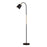 5W Modern Floor Lamp Flexible Hose E27 Bulb LED Light with PVC Base for Living Room Bedroom - Black - 1