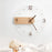 Wall Clock Modern Walnut Dial Glass Clear Glass Clocks Battery Operated Ultra-Quiet Movement for Bedroom, Study - 2