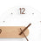 Wall Clock Modern Walnut Dial Glass Clear Glass Clocks Battery Operated Ultra-Quiet Movement for Bedroom, Study - 7