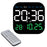 10.55 inch Digital Large Display Clock Electronic Clock with Date / Month / Temperature LED Display for Desk / Wall - Blue  /  White  /  Green - 1