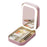 Cosmetic Mirror Case LED Makeup Mirror Storage Case with Light-Filling Portable Makeup Box Bag - Pink - 1