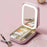 Cosmetic Mirror Case LED Makeup Mirror Storage Case with Light-Filling Portable Makeup Box Bag - Pink - 2